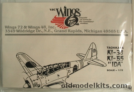 Vac Wings 1/72 Tachkiawa Ki-36 / Ki-55 Ida, VW7221 plastic model kit